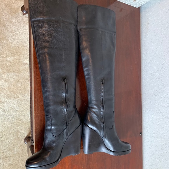 Lauren Ralph Lauren Wilda Leather Boots Size 9.5 - Picture 5 of 12